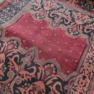 Wonderful Black and Red Scarf with Sparkles